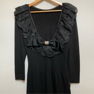 Vintage Black Lace Dress